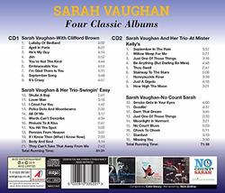 Four Classic Albums (Sarah Vaughan-With Clifford Brown / Swingin' Easy / At Mister Kelly's / No Count Sarah)