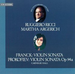 Violin Sonata - Franck / Prokofiev / Ysaye / Paganini / Bach
