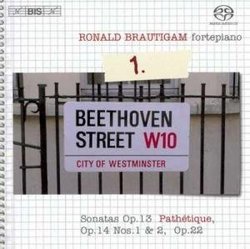 Beethoven: Sonatas Op 13 'Pathetique', Op 14 Nos 1 & 2, Op 22 (Complete Works for Solo Piano Vol 1) /Brautigam