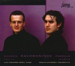 Samuel Barber / Astor Piazolla / Sergei Rachmaninoff: Music for Cello and Piano