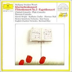 W.A. Mozart: Klarinettenkonzert; Flötenkonzert No. 1; Fagottkonzert [Germany]
