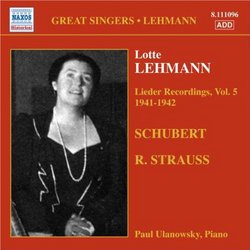 Lieder Recordings Vol 5 1941-