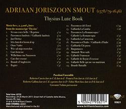 Smout: Thysius Lute Book