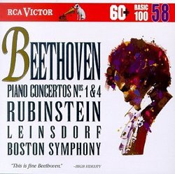 RCA Victor Basic 100, Vol. 58- Beethoven: Piano Concertos Nos. 1 & 4