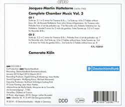 Hotteterre: Complete Chamber Music, Vol. 3