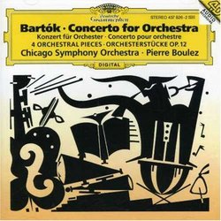 Béla Bartók: Concerto for Orchestra / 4 Orchestral Pieces - Chicago Symphony Orchestra / Pierre Boulez