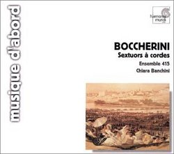 Boccherini: Sextours à cordes (String Sextets), Op23 / Banchini