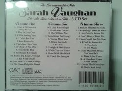 Sarah Vaughan 36 All Time Greatest Hits Cd