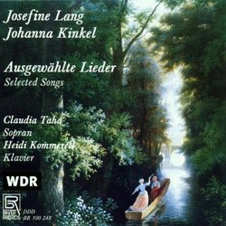 Josefine Lang, Johanna Kinkel: Ausgewählte Lieder
