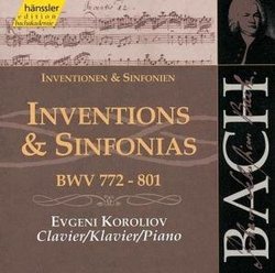 Bach: Inventions & Sinfonias, BWV 772-801 (Edition Bachakademie Vol 106) /Koroliov (piano)