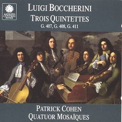 Boccherini: Three Quintets, Op. 56 (G407, G408 & G411) /Cohen * Quatuor Mosaiques