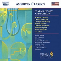 Psalms of Joy and Sorrow (Milken Archive of American Jewish Music)