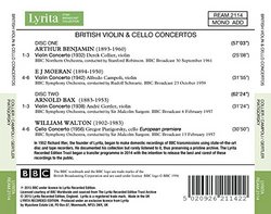 Bax, Benjamin, Moeran & Walton: British Violin & Cello Concertos