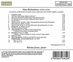 Martin Jones: Discover the Piano Music of Alan Richardson