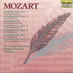 Mozart: Symphoies Nos. 1, 4, 5, 6, 7 & 55/Symphony In F