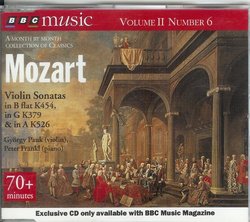 Mozart - Violin Sonatas in B-flat K454, G K379, & A K526