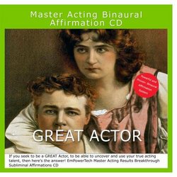 Master Acting Binaural Subliminal Affirmation CD