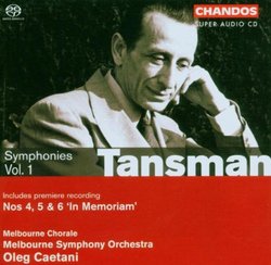 Tansman: Symphonies, Vol. 1 [Hybrid SACD]