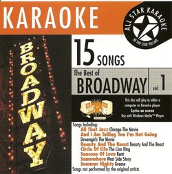 ASK-1551 Broadway Karaoke Vol 1.: Dreamgirls, Rent and Chicago