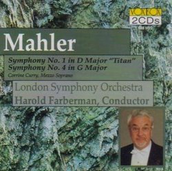 Mahler: Symphonies 1 & 4 / London Symphony / Harold Farberman (2 CDs)