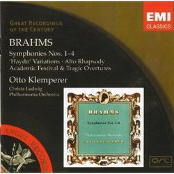 Brahms Symphonies 1-4, Haydn Variations, Alto Rhapsody, Academic Festival & Tragic Overtures - Otto Klemperer, Christa Ludwig Philharmonia Orchestra