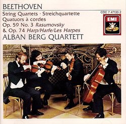 Beethoven: String Quartets #9 op. 59 no. 3 "Razumovsky" / #10 op. 74 "Harp"