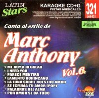 Karaoke: Marc Anthony 6 - Latin Stars Karaoke