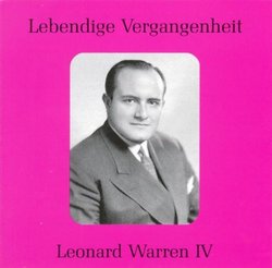Lebendige Vergangenheit: Leonard Warren, Vol. 4