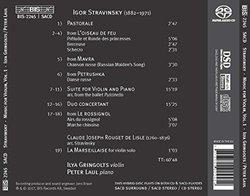 Stravinsky: Music for Violin, Vol. 1