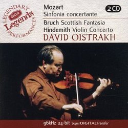 Mozart: Sinfonia Concertate; Bruch: Scottish Fantasia; Hindemith: Violin Conerto [Australia]