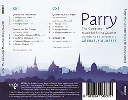 Parry: The Complete Music for String Quartet