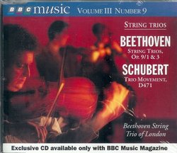 Beethoven-String Trios, Op. 9/1 & 3,Schubert-Trio Movement D471
