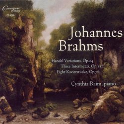 Brahms: Handel Variations; 3 Intermezzi; 8 KlavierstÃ¼cke