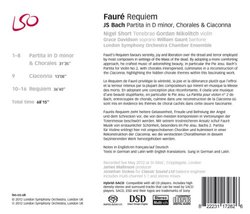 Fauré: Requiem; Bach: Partitas, Chorales & Ciaconna