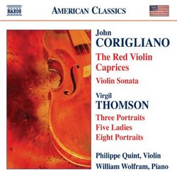 Corigliano: The Red Violin Caprices / Thomson: Three Portraits; Five Ladies; Eight Portraits