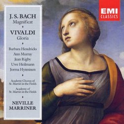 Bach: Magnificat - Vivaldi: Gloria / Hendricks, Murray, Rigby, Heilmann, Hynninen, Marriner