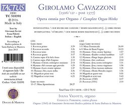Girolamo Cavazzoni: Complete Organ Works