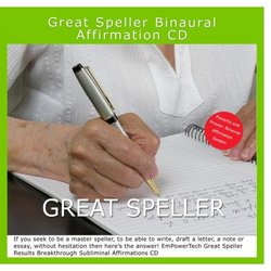Great Speller Binaural Subliminal Affirmation CD