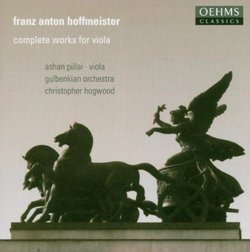 Franz Anton Hoffmeister: Complete Works for Viola
