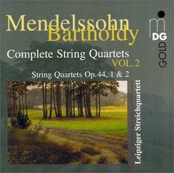 Mendelssohn-Bartholdy: Complete String Quartets, Vol. 2