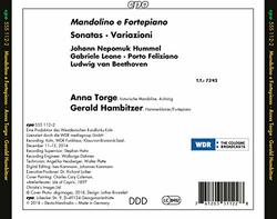 Anna Torge & Gerald Hambitzer: Mandolino e Fortepiano