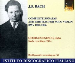 Bach: Complete Sonatas and Partitas for Solo Violin, BWV 1001-1006