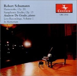 Schumann: Humoreske, Op. 20; Symphonic Etudes, Op. 13