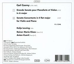 Czerny: Violin Sonatas