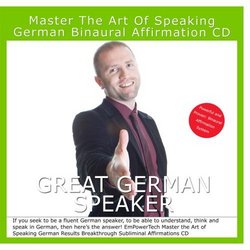 Master the Art of Speaking German Binaural Subliminal Affirmation CD