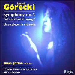 Górecki: Symphony No. 3; Three pieces in old style