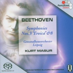 Beethoven: Symphonies Nos. 3 "Eroica" & 8 [Hybrid SACD]