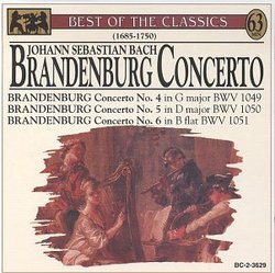 Bach: Brandenburg Concertos 4-6