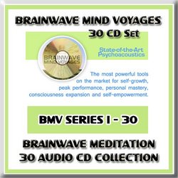 Brainwave Mind Voyages 30 CD Set: Brainwave Meditation Programs, Hemispheric Synchronization, and Brainwave Entrainment Technology (30 BMV CDs: Lucid Dreaming, Astral Trance, Alpha Brainwaves, Theta Brainwaves, Delta Brainwaves, Tones, Astral Vibrations, 