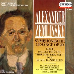 Zemlinsky Symphonic Songs Opus 20